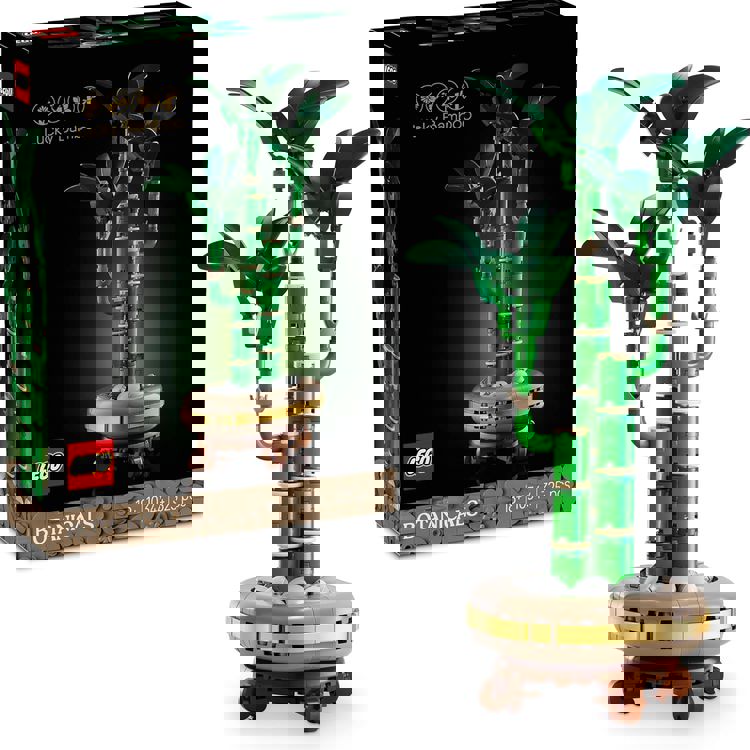 LEGO Botanicals Şans Bambusu 10344 – Yetişkin Kadın ve Erkekler için Bambu Sapları, Çakıl Taşları ve Ahşap Efektli Saksı İçeren Dekoratif Bitki Seti, Ev ve Ofis Dekorasyonu Hediye Fikri (325 Parça)